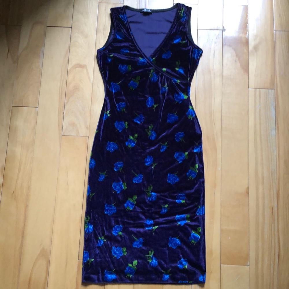 Velvet Bodycon Buffalo Dress